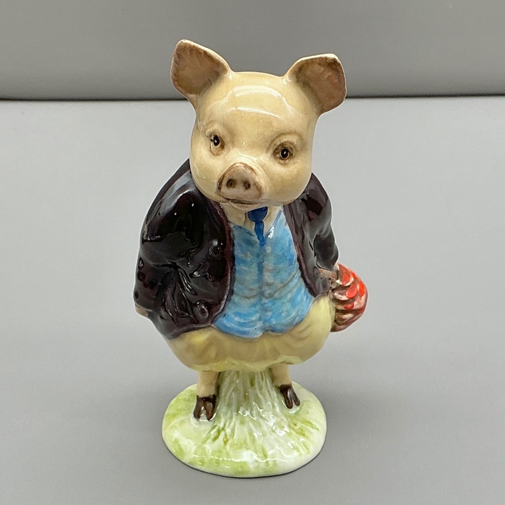 Beswick Beatrix Potter Pigling Bland Figurine Pig F Warne England Vintage 4.25"